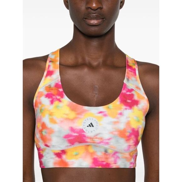 Adidas x Stella McCartney true purpose bra Women’s Large A-C cups floral IW3878 - Picture 1 of 15